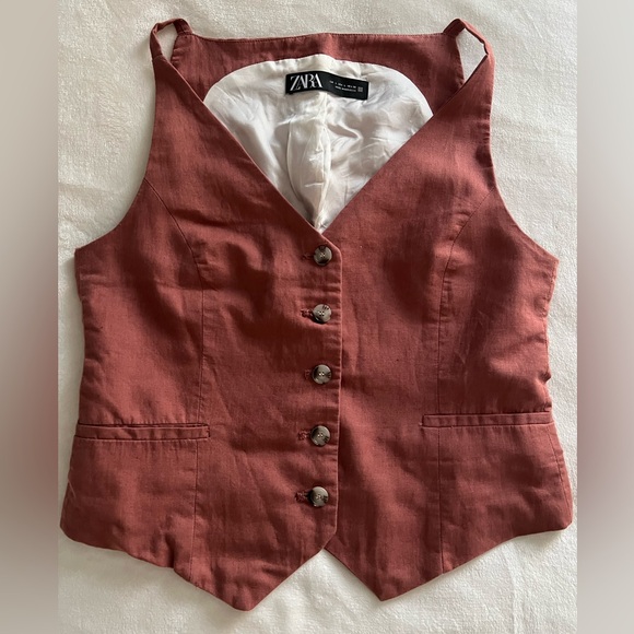 Zara Rust Brown Vest and Skorts Set - Picture 7 of 11